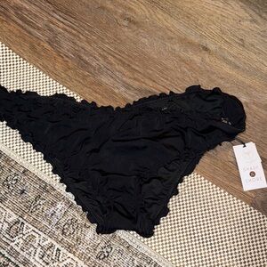 Shade & Shore Black Ruffle Panties